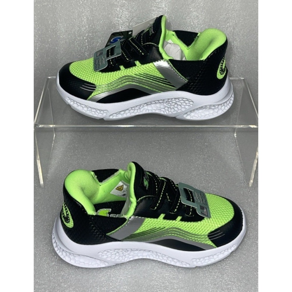 S Sport By Skechers Myles Sneakers Light Up Stretch Laces Strap Boys Size 6 NEW - Picture 5 of 17